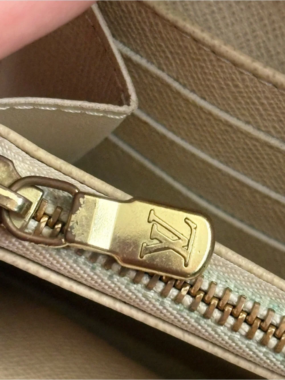 Authentic Louis Vuitton Portefeuille  Damier Azur Wallet